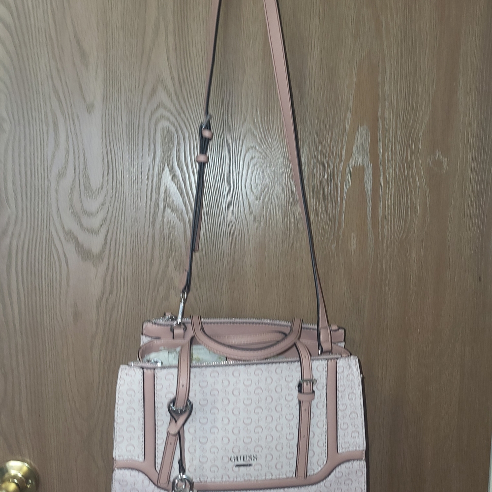 Pink Guess Shoulder Bag